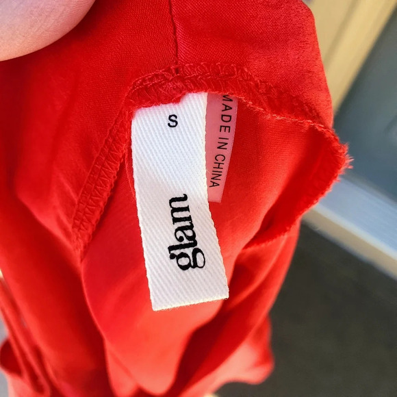 Glam Red Silky Satin Spaghetti Strap Camisole Size Small - Picture 8 of 8